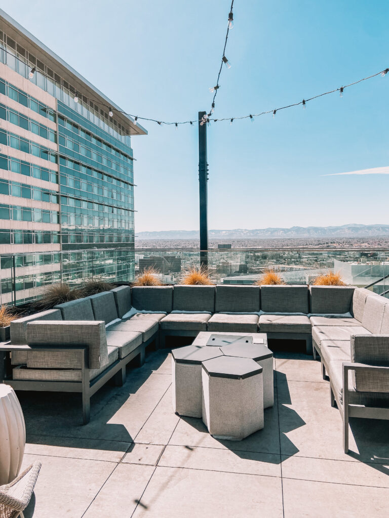 Denver's highest open-air rooftop bar, 54thirty at Le Meridien Denver Downtown