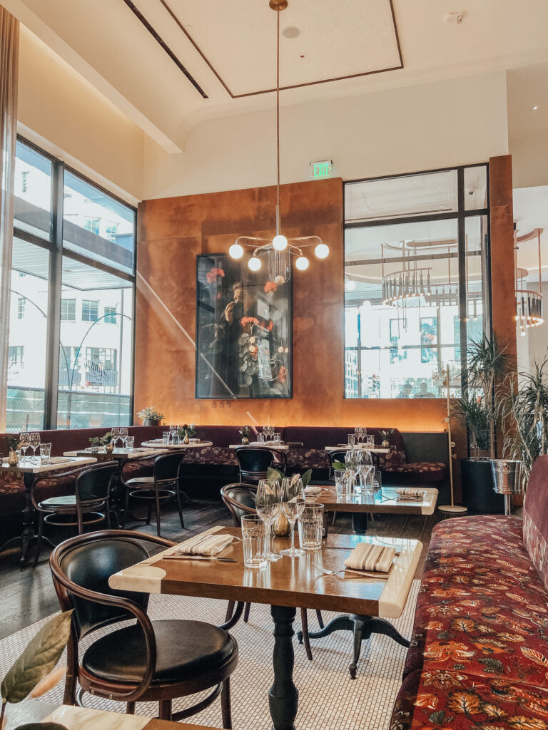 Diagnostic review of the Chez Maggy dining room at Thompson Denver, analyzing the "Identity" layer of a French brasserie and its integration with the luxury boutique hotel’s operational UX.